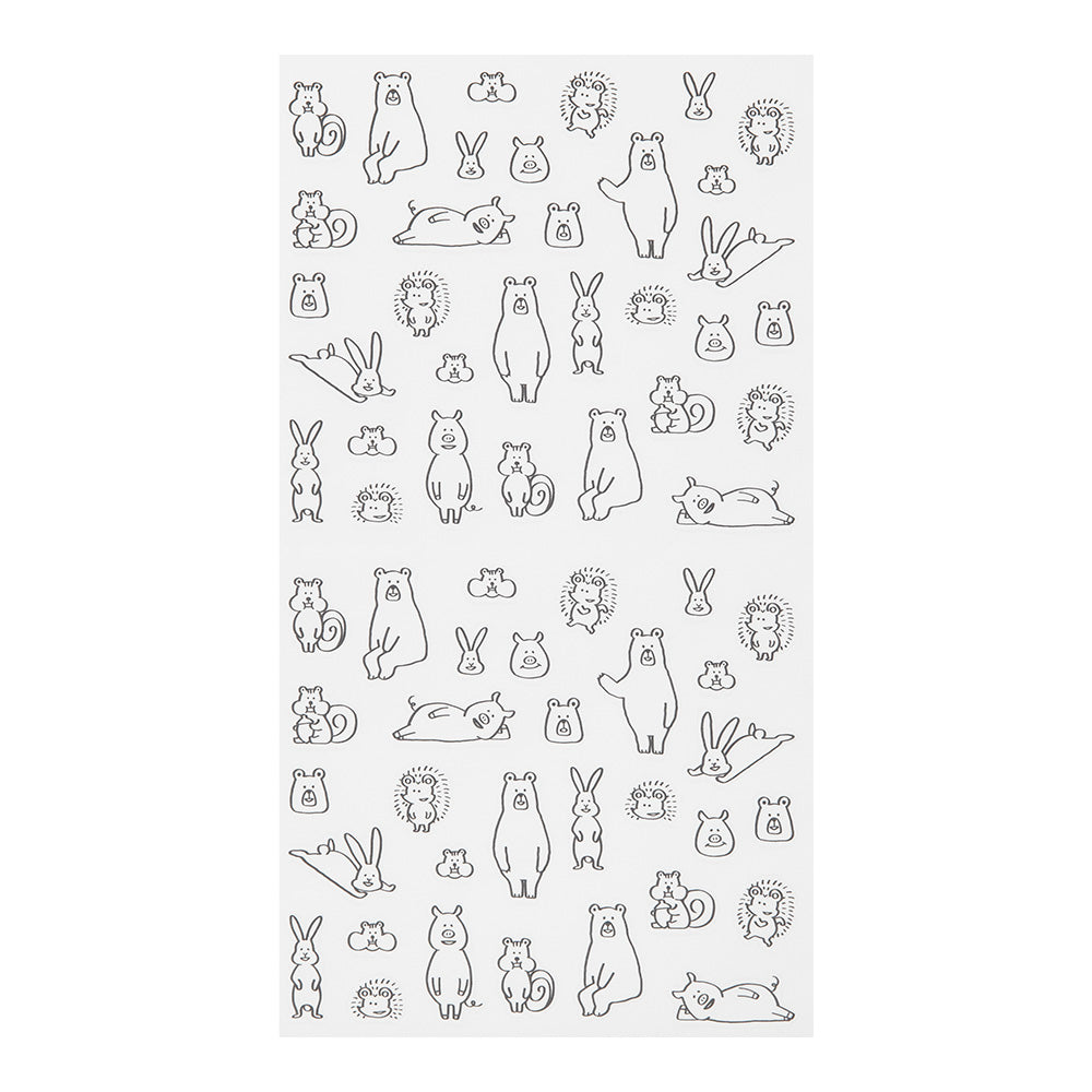 Stickers repositionnables Animaux de la forêt