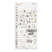 Stickers repositionnables Couleur Gris