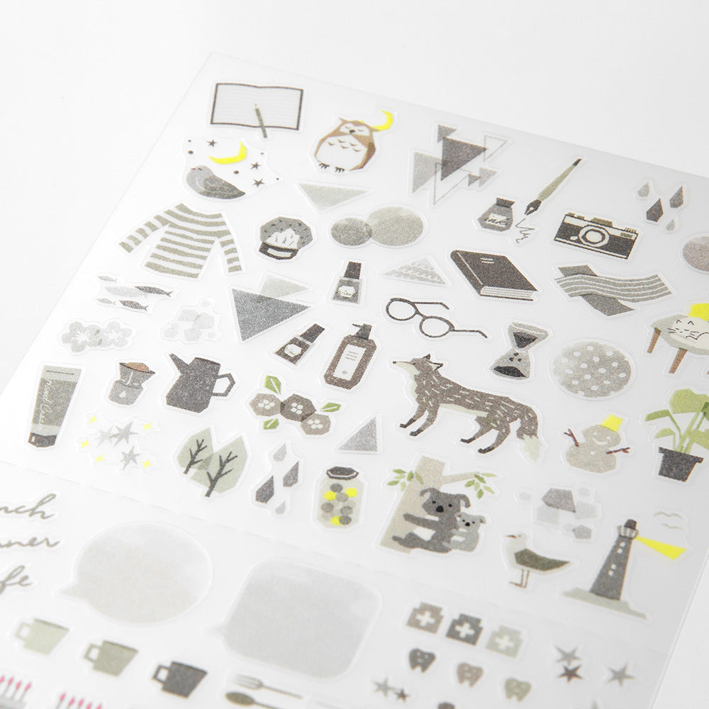 Stickers repositionnables Couleur Gris