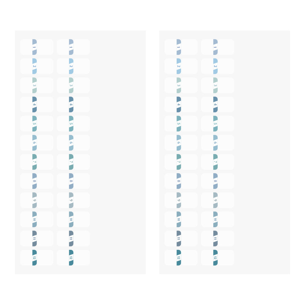Index Chiffres Bleu
