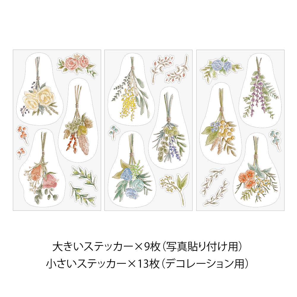 Clip Sticker Motif Fleurs séchées
