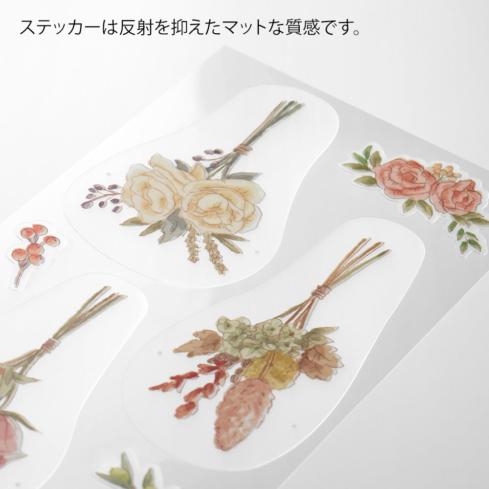 Clip Sticker Motif Fleurs séchées
