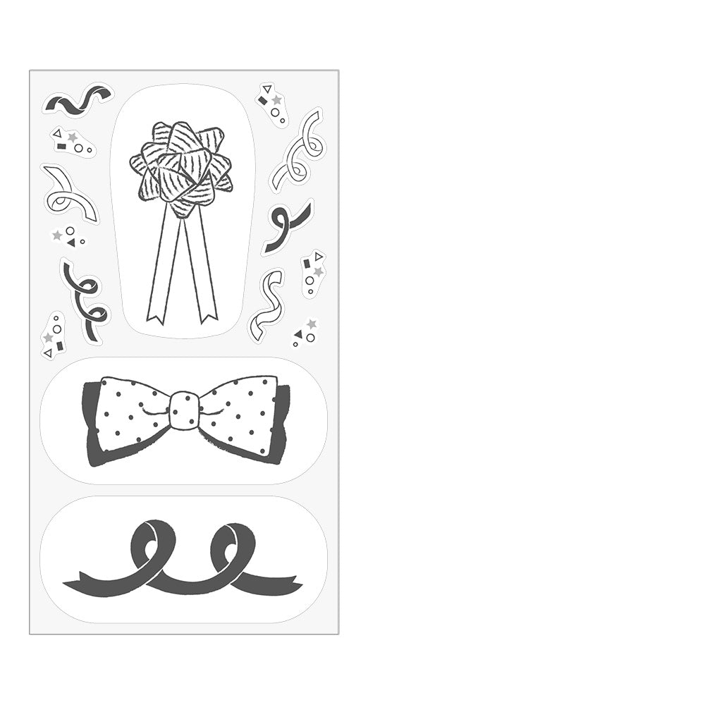 Clip Sticker Motif Ruban
