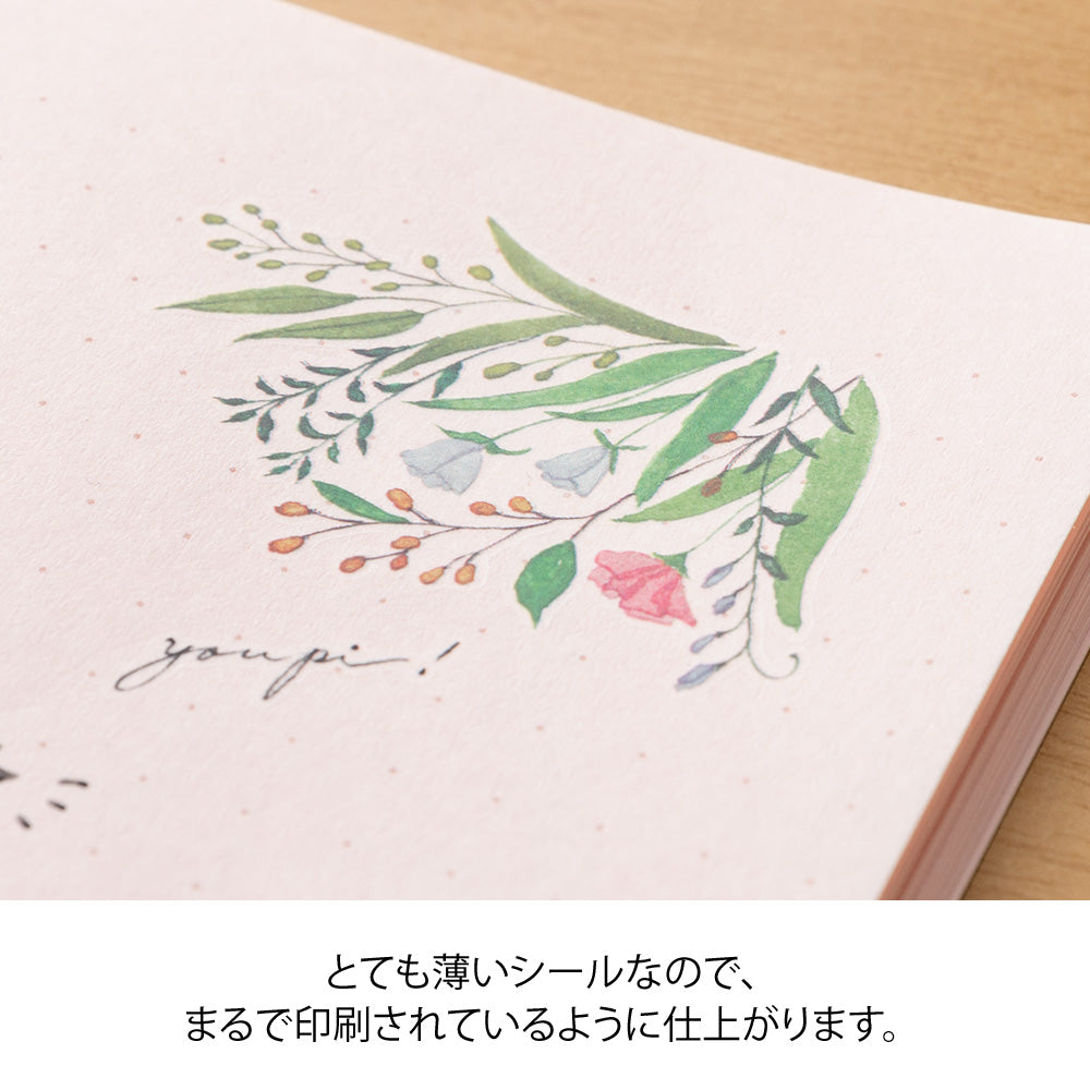 Transfer Sticker Plantes Fleuries