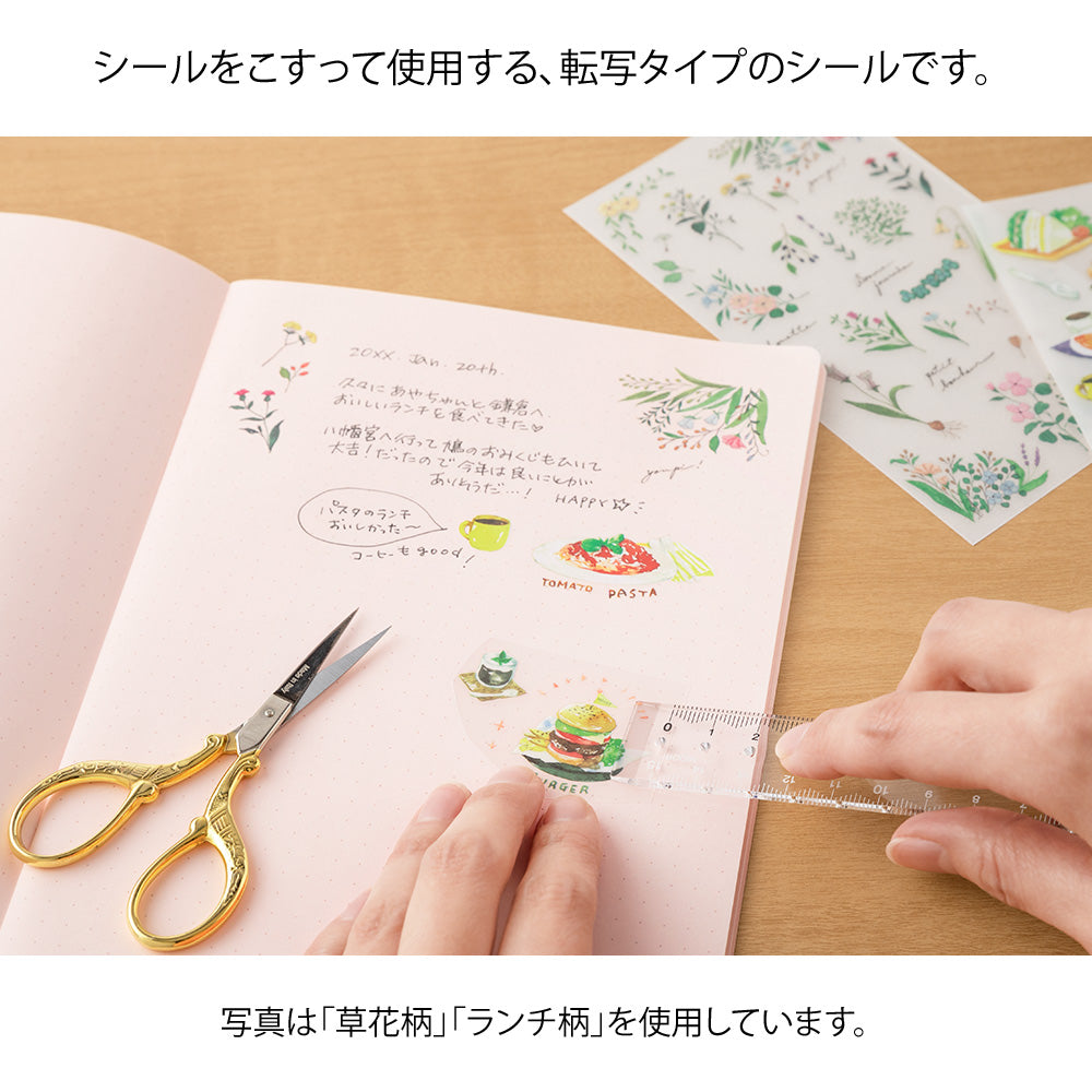 Transfer Sticker Plantes Fleuries