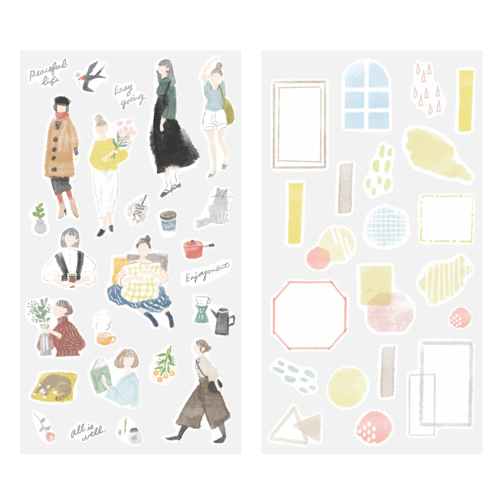 Stickers repositionnables Mode, 2 Feuilles