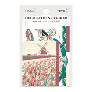 Décoration Sticker Rouge foncé