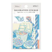 Décoration Sticker Bleu Clair