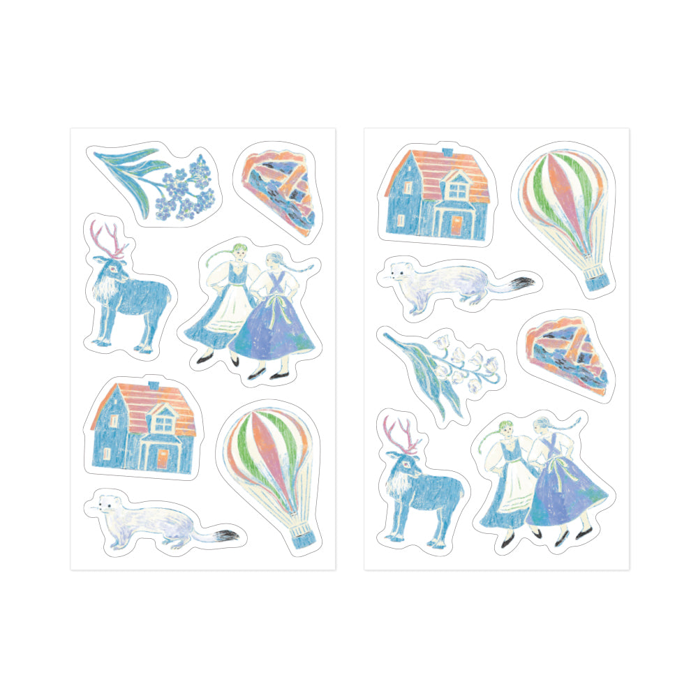 Décoration Sticker Bleu Clair