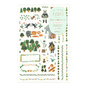 Stickers Yuru repositionnables Animaux de la Forêt