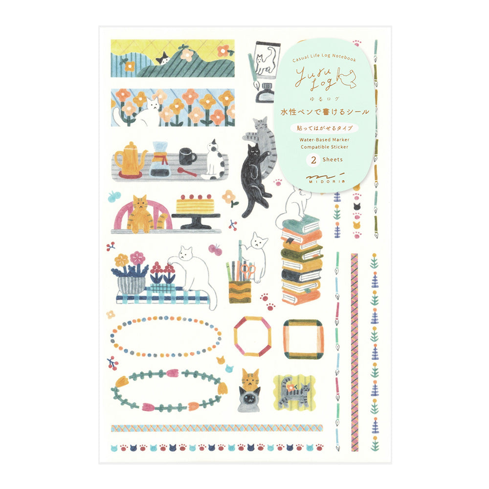 Stickers Yuru repositionnables Chat