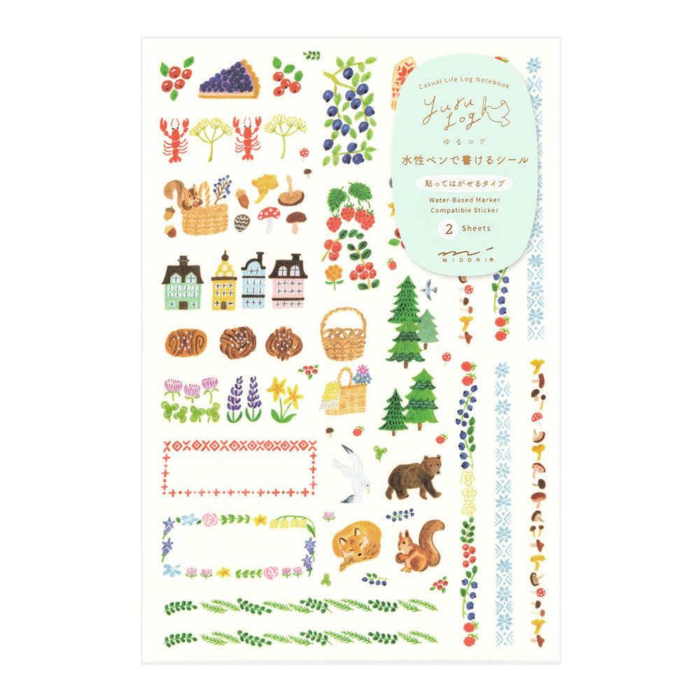 Stickers Yuru repositionnables Scandinavie