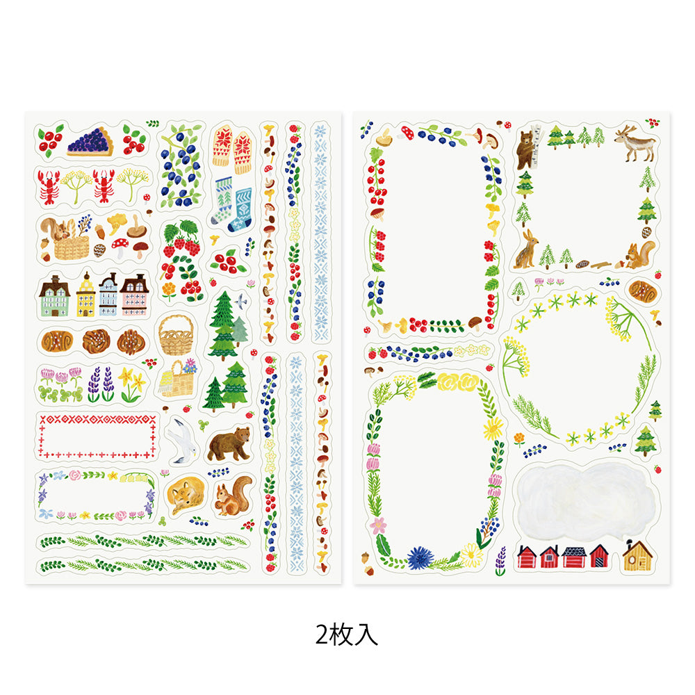 Stickers Yuru repositionnables Scandinavie