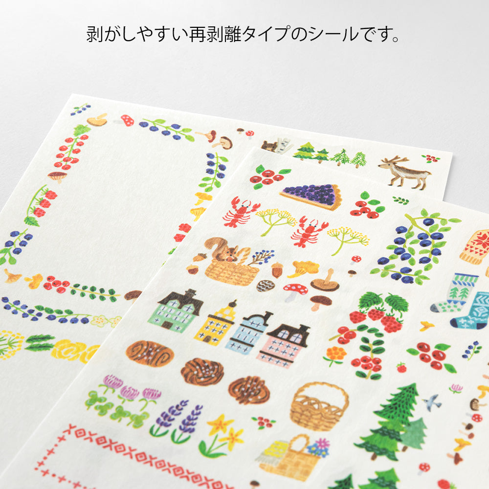 Stickers Yuru repositionnables Scandinavie