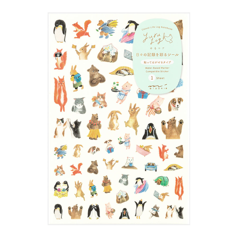 Stickers Yuru repositionnables Animaux