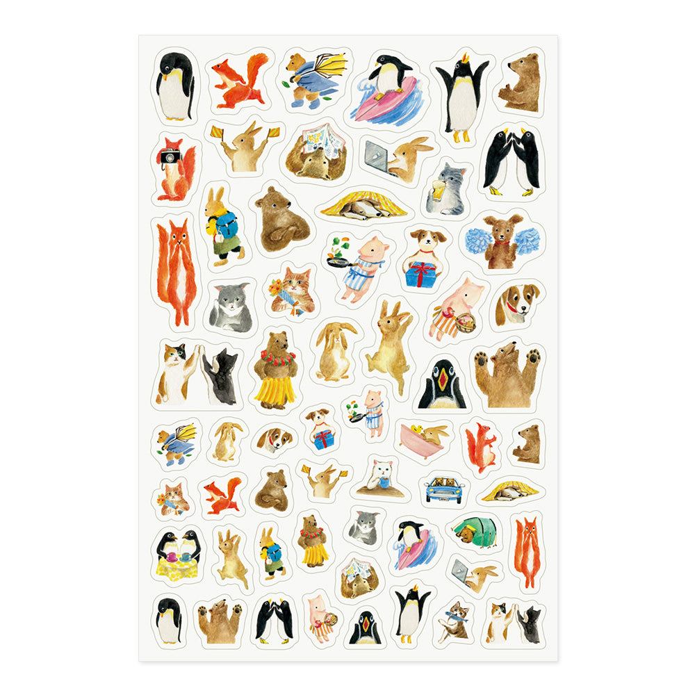 Stickers Yuru repositionnables Animaux