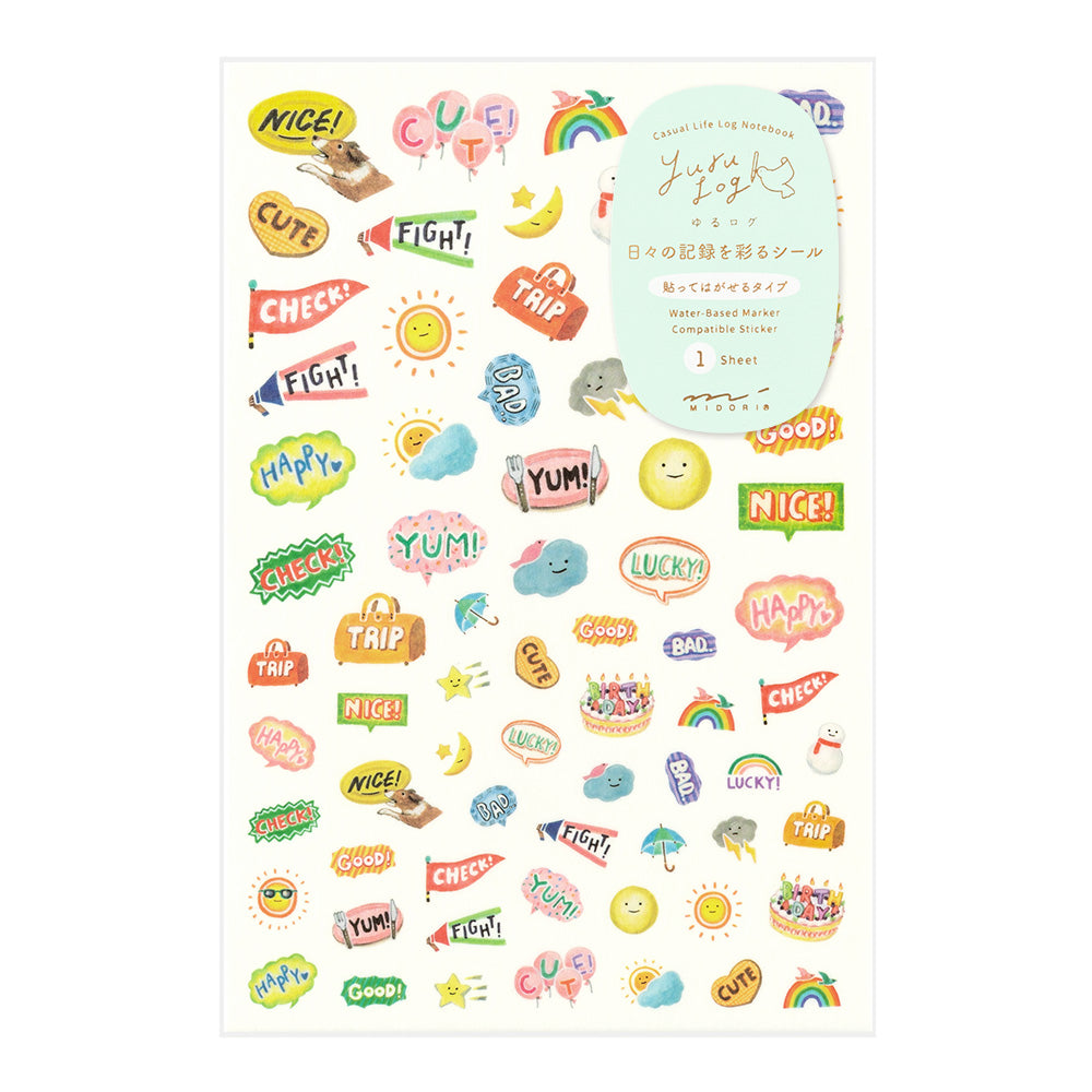 Stickers Yuru repositionnables Sentiments