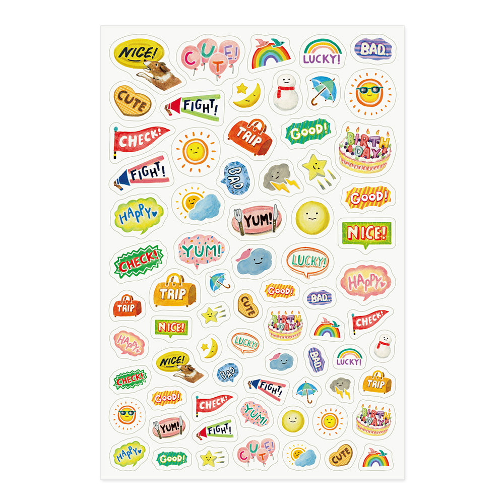 Stickers Yuru repositionnables Sentiments