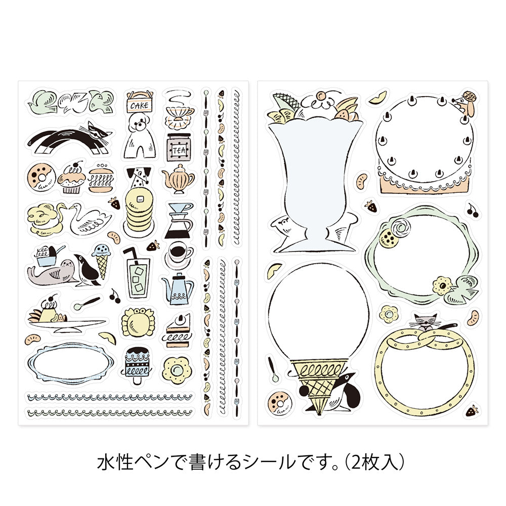 Stickers Yuru Log - Washi - Gourmandises et Animaux