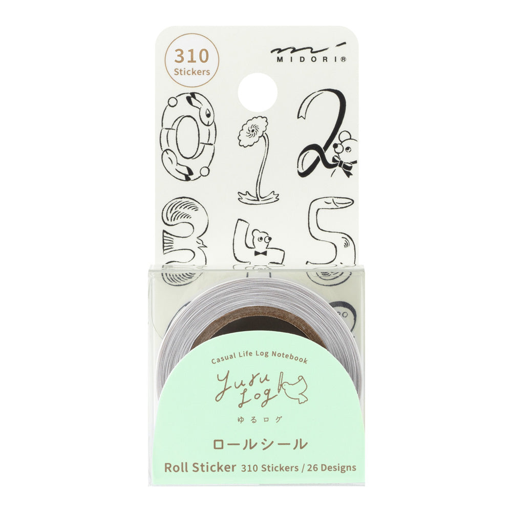 Roll Sticker Yuru Log - Chiffres