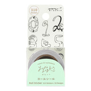 Roll Sticker Yuru Log - Chiffres