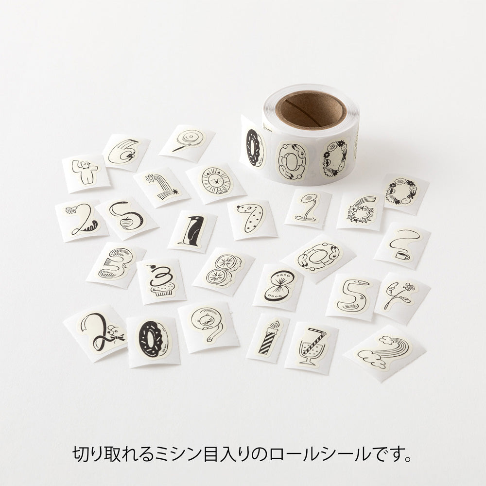 Roll Sticker Yuru Log - Chiffres