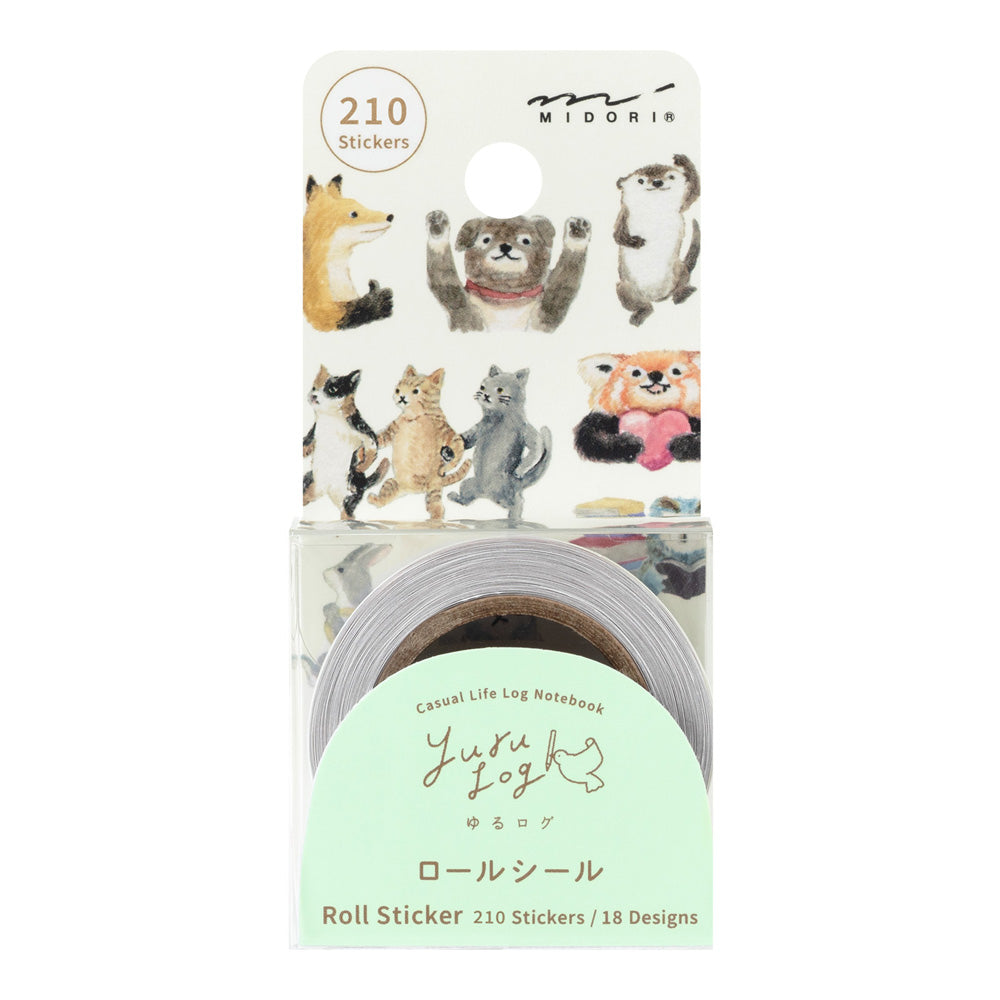 Roll Sticker Yuru Log - Animaux