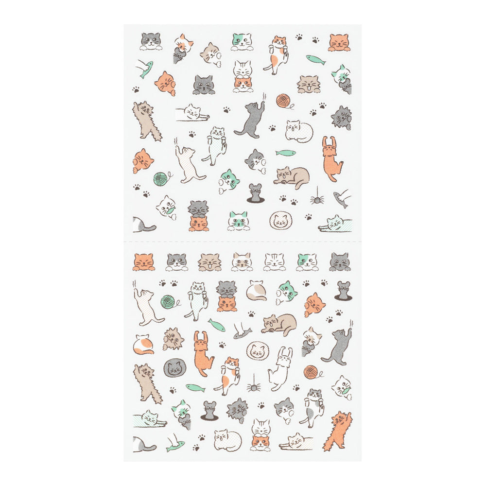 Stickers repositionnables Chats rayés