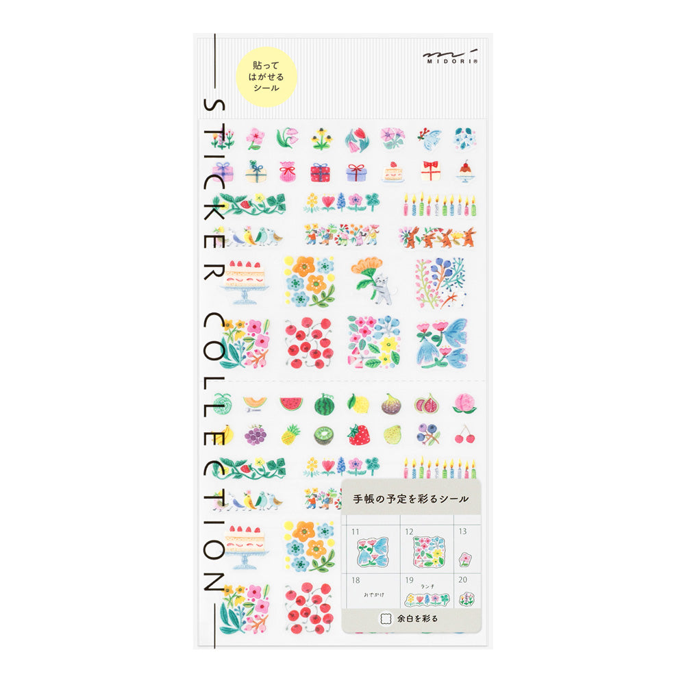 Stickers repositionnables Fleurs et fruits