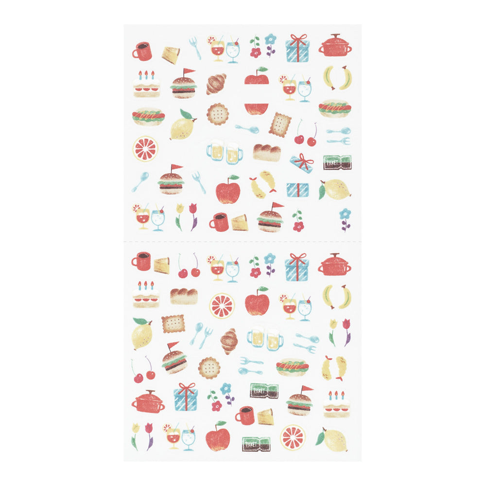 Stickers repositionnables Burger et Cerises