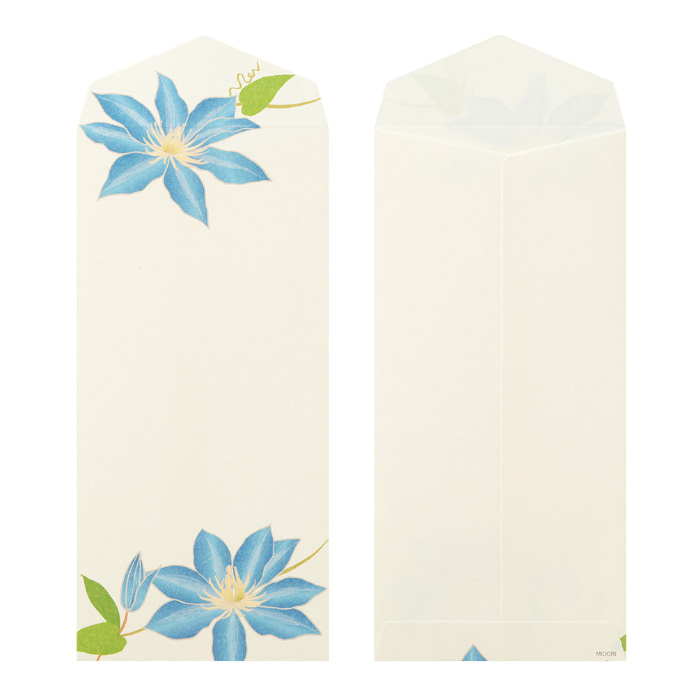 Enveloppes, Fleurs d'été bleu