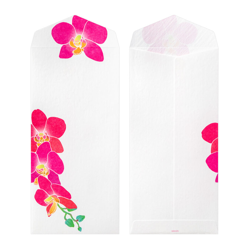 Enveloppes, Orchidées roses