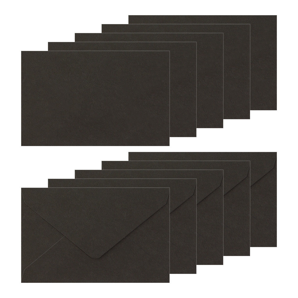 Letter Set 10 Enveloppes Noir