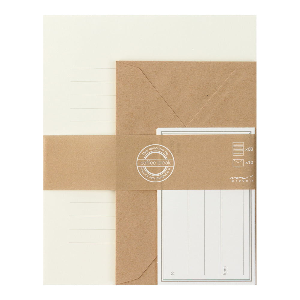 Letter Set 10 Enveloppes Marron