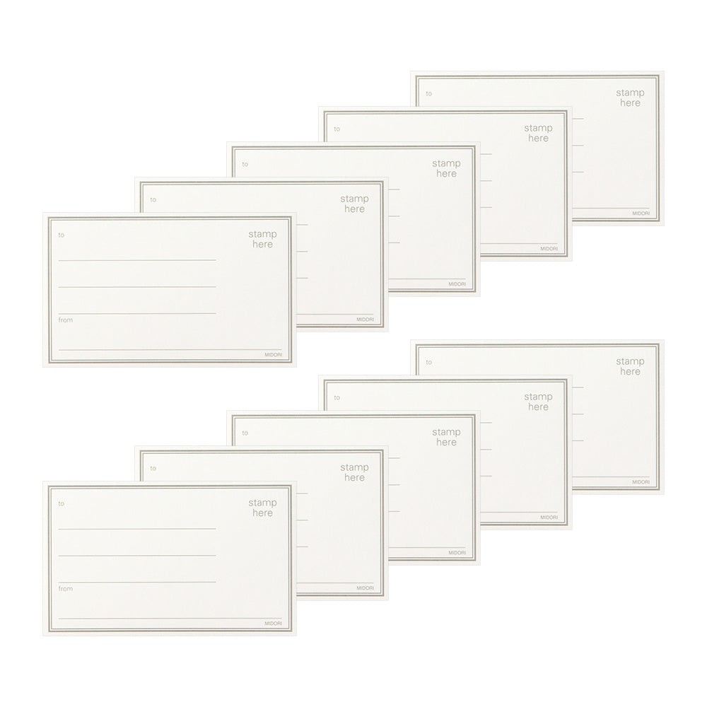 Letter Set 10 Enveloppes Marron