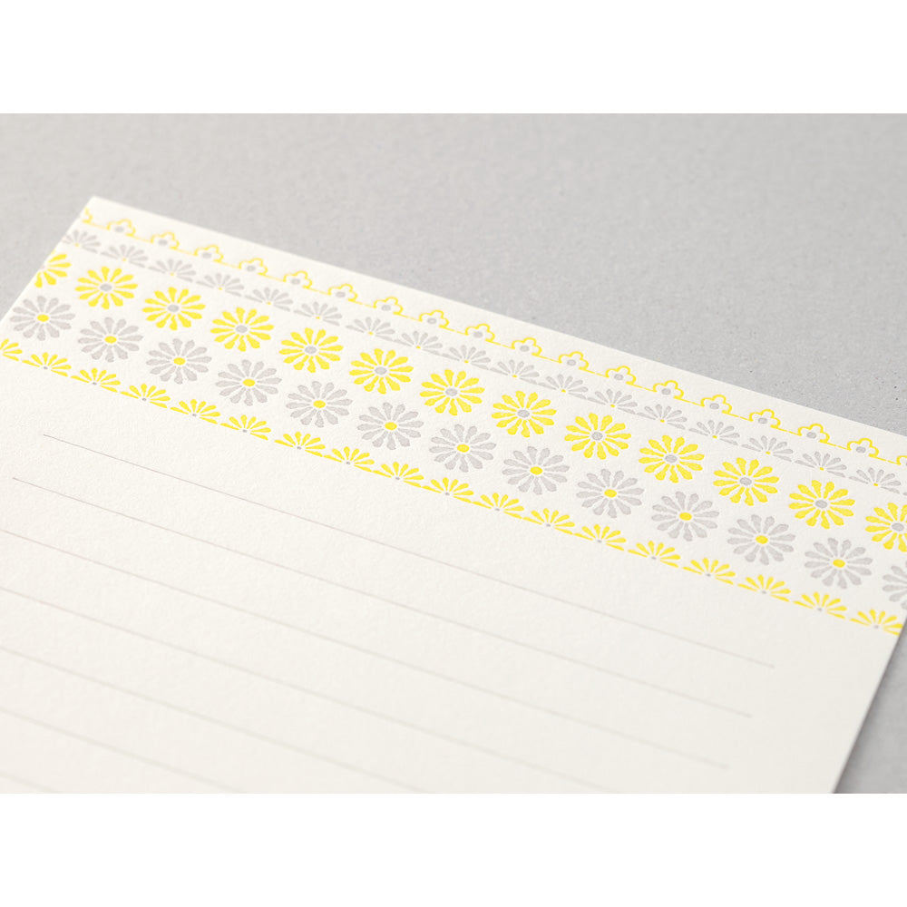 Letter Press, Fleurs Jaunes