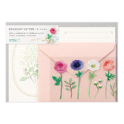 Set lettres bouquet rose