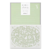 Set papiers et enveloppes en filigrane Lapin