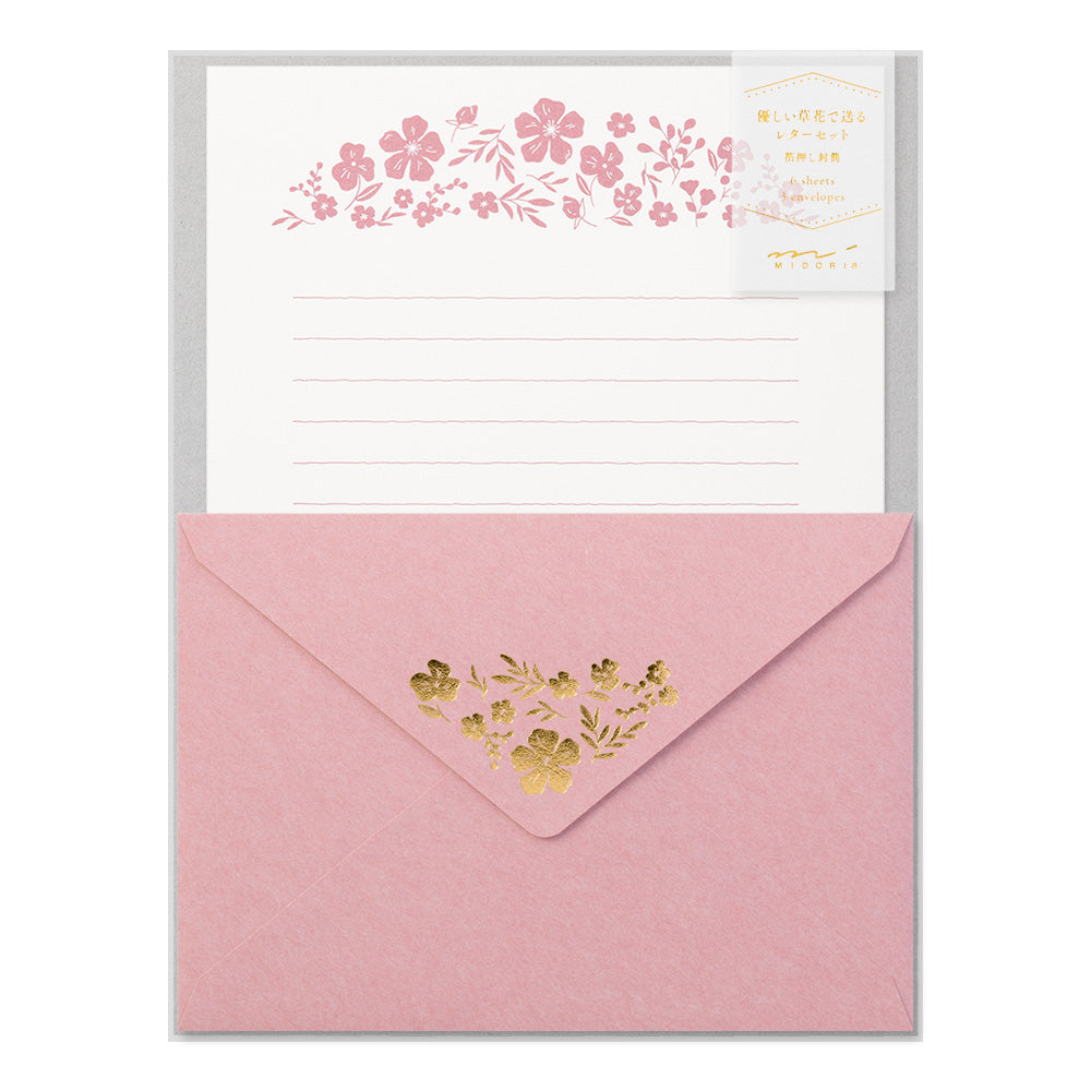 Set de Lettres et enveloppes Fleurs