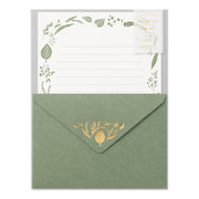 Set de Lettres et enveloppes Feuilles