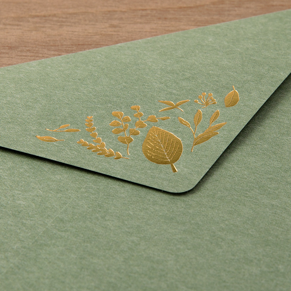 Set de Lettres et enveloppes Feuilles