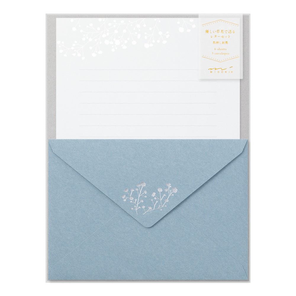 Set de Lettres et enveloppes Gypsophile