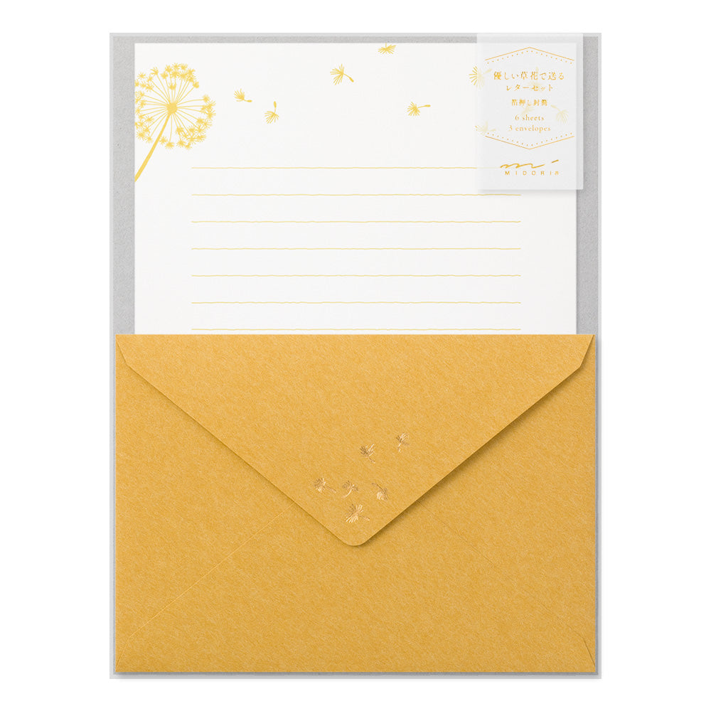 Set de Lettres et enveloppes Pissenlit