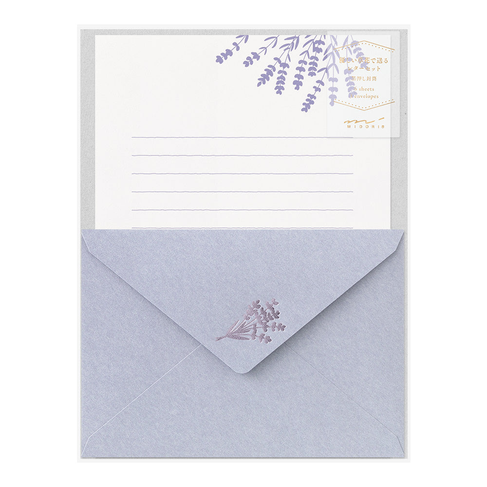 Set de Lettres et enveloppes Lavende