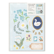 Set lettre Collage Oiseau
