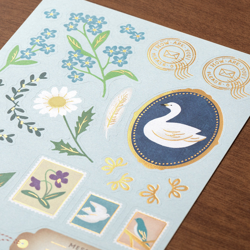 Set lettre Collage Oiseau