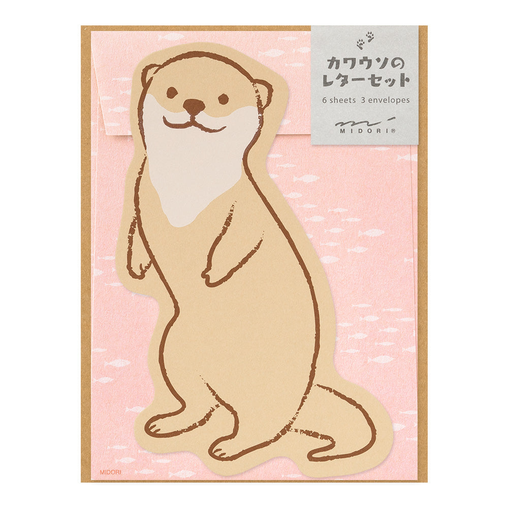 Set Lettres Loutre découpé
