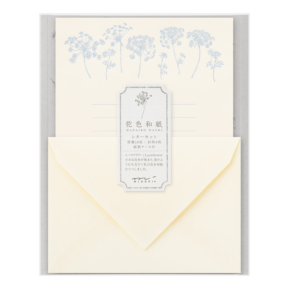 Letter Set Washi Hanairo Blanc