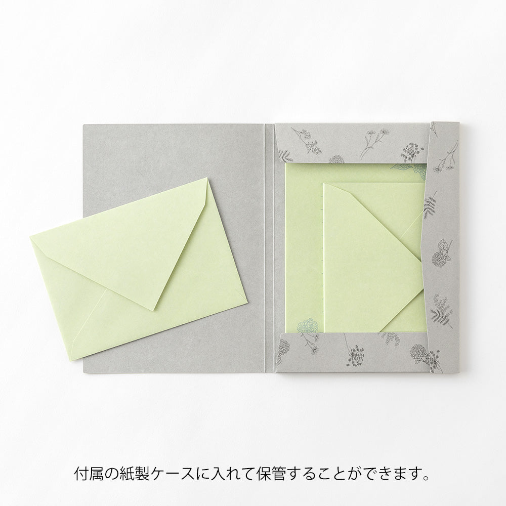 Letter Set Washi Hanairo Vert