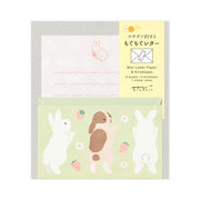 Mini Enveloppes / Papier à lettres, Sticker Lapin Gourmand